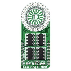 MIKROE-2153, Средства разработки схем светодиодного освещения  LED ring R click