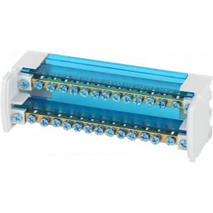 Шины на DIN-рейку в корпусе (кросс-модуль) ШНК 2х15 L+PEN NO-224-14 Б0043932