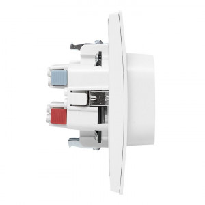 Розетка 2-м СП Стокгольм 16А IP20 с заземл. защ. шторки бел. PROxima EXR16-128-10