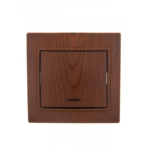 MIRA Выключатель с подсветкой сосна 701-0801-111