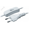 Шнур NPS-FS-170-2x0.5-WH 1.7м с выкл. белый Navig 21091