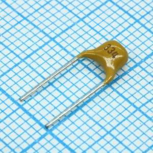 TS170R1H334Z8BFB0R, Конденсатор керамический многослойный 0.33мкФ 50В Y5V +80-20% радиальный 5.08мм 85°C россыпь