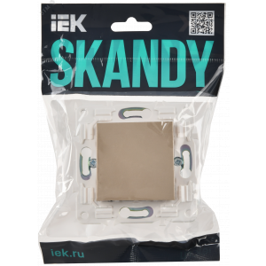 SKANDY Заглушка с суппортом SK-C01Sa песочный IEK SK-PL10-K98