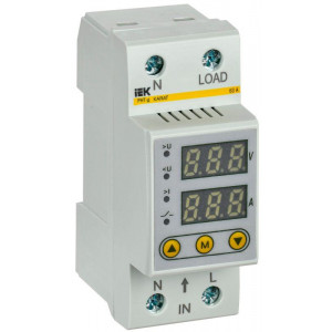 Реле напряжения и тока РНТ-д однофазное 36мм 63А IVC21-1-63