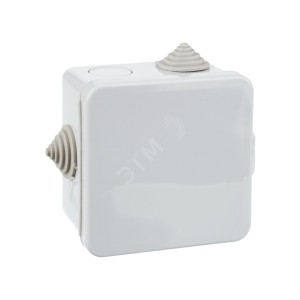 Коробка расп. КМ41238 80х80х50мм о/к IP54 7 вв. (7035) UKO31-080-080-050-K03-54