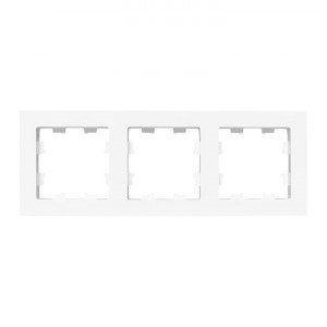 3 - местная рамка, белая, пластик Эпика EKF UP1-FPW-03