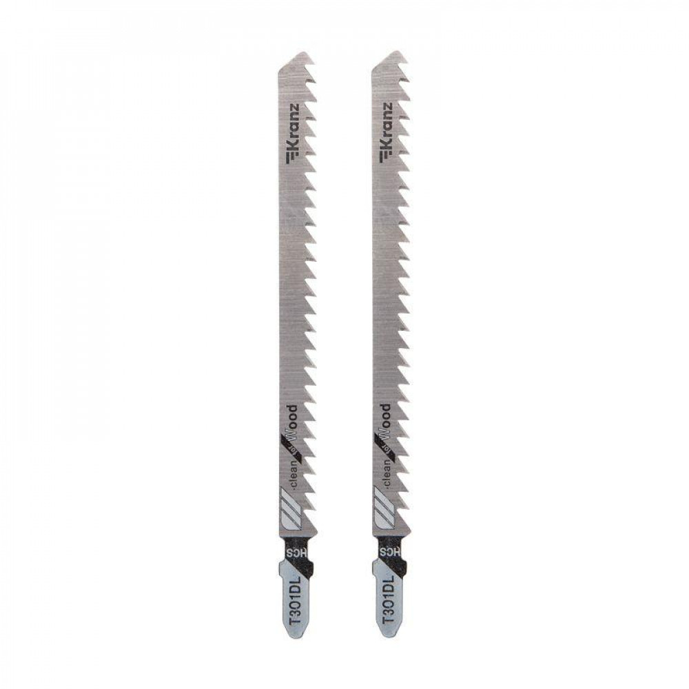 Изображение товара Пилка для электролобзика по дереву T301DL 132 мм 6 зубьев на дюйм 6-85 мм 2 шт