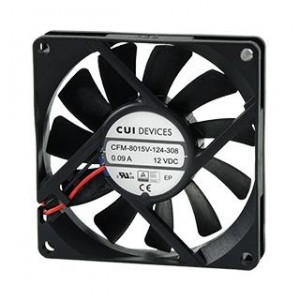 CFM-8020V-126-300-20, Вентиляторы постоянного тока 12Vdc 0.89W 29CFM DC Axial 80x20mm TS