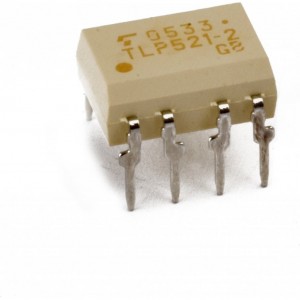 TLP521-2GB, Оптопара с транзисторным выходом x2 2.5kV 55V 0.05A Кус=50...600% NBC