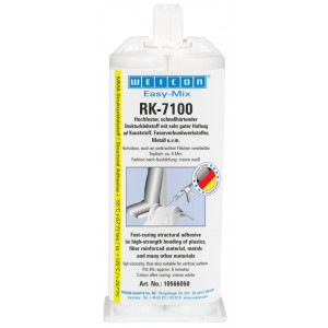 wcn10566050, 10030534 WEICON Easy-Mix RK-7100 (50 г) Двухкомпонентный конструкционный клей. Высокая вязкость. Высокая сила