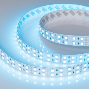 Лента RT-B144-19mm 24V RGB (34.4 W/m, IP20, 5060, 5m) 012905(2), Светодиодная широкая лента RT-B144, открытая. Светодиоды 5060, 144 шт/м (720 шт на 5 м), белая плата, ширина 19 мм, скотч 3M. Цвет RGB, угол 120°. Питание 24V, мощность 34.4 Вт/м (172 Вт на 5 м). Размеры 5000x19x2.2 мм. Мин. отрезок 83.33 мм, 12 светодиод