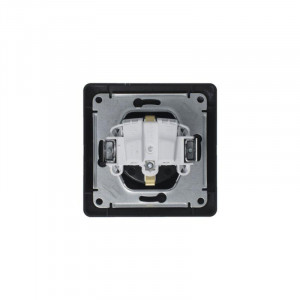 Розетка 1-м СП 1мод. Glossa 16А IP20 с заземл. в сборе антрацит SE GSL000742