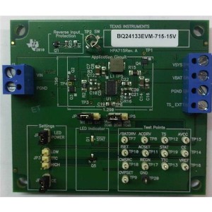 BQ24133EVM-715-15V, Средства разработки интегральных схем (ИС) управления питанием Eval Mod for BQ24133