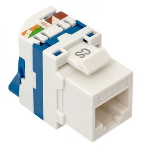 Модуль Keystone TERACOM CS Cat.6 неэкранированный 110 IDC 180 градусов самозажимной (Toolless) синий TRCS-KSTN-RT180-6UTP-BLU