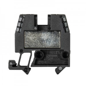 Проходная клемма (MINI) WKM 4/15 SCHWARZ, Проходная клемма, MINI, боковой подвод кабеля, 2 точки подключения, тип фиксации провода: винтовой, номинальное сечение: 4 мм кв., 32A, 500V, ширина: 6 мм, цвет: черный, тип монтажа: DIN15