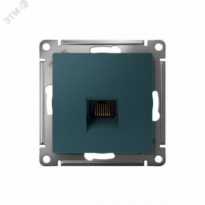 Розетка компьютерная AtlasDesign RJ45 кат.5E механизм изумруд SE ATN000883