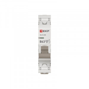 Автоматический выключатель ВА 47-63N 1P 63А (В) 4,5 кА PROXIMA EKF