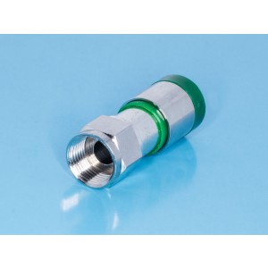 F-C6PW, Разъем F вилка на кабель RG-6, обжимной, водонепроницаемый