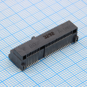119A-80A00-R02, Разъем Mini PCI-Ex mini (розетка) угловой на плату