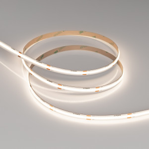 Лента COB-X480-8mm 24V Day4000 (8 W/m, IP20, CSP, 5m) 039058, Светодиодная лента COB-X480, открытая IP20. Светодиоды CSP, 480 шт/м (2400 шт на 5 м), белая плата, ширина 8 мм, скотч 3М. Цвет ДНЕВНОЙ 4000K, цветопередача CRI>90, угол 180°. Питание 24 В, мощность 8 Вт/м (40 Вт на 5 м). Размеры 5000х8х1.8 мм. Мин.отрезо