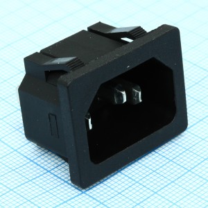 L-KLS1-AS-301-3, Разъем 220В вилка на блок крепление на защелках