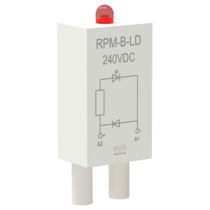 Модуль защиты для реле диод+светодиод 240В DC ONI (кр.10шт) [RPM-B-LD-DC240V]