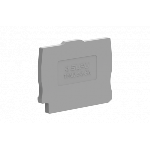 Торцевая крышка TPM2.5-2-GY-EA, Торцевая крышка, для клемм TPM2.5-2…, цвет: серый