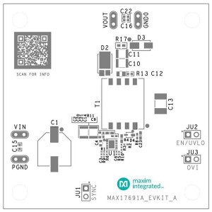 MAX17691AEVKIT#, Средства разработки интегральных схем (ИС) управления питанием Evaluation Kit for MAX17691