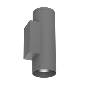 Светодиодный светильник "ВАРТОН" архитекртурный Gutta Twin 2x20Вт 4000K IP67 линзованный 60 градусов RAL7045 серый V1-G1-70330-01L07-67T2040