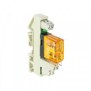Релейный модуль WR1-230-1W-250V4A, Интерфейсный релейный модуль, 1 переключающий контакт, материал контакта: AgNiAu, рабочее напряжение: 230 V AC/DC, номинальное напряжение переключения: 250 V AC/ V DC, коммутируемый ток: 4 A, с винтовой фиксацией провода, серия flare