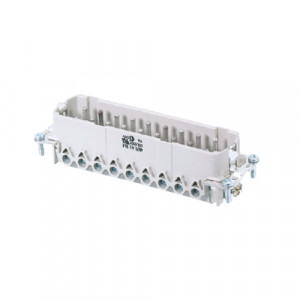 Вилочная контактная вставка BAS STS 16 2,5 64, Вилочная контактная вставка, винтовая фиксация, 16/2 полюсов + PE, типоразмер 24B, 400/690V, 16A, сечение обслуживаемых проводников 0,5-2,5 мм кв, тип покрытия контактов: олово,