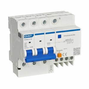Выключатель автоматический дифференциального тока 30мА тип AC 6кА NXBLE-32 3P+N C25 CHINT 819514