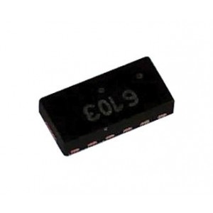 NUF6010MUT2G, Фильтр электромагнитных помех 6-канальный 800МГц ... 3000МГц 20дБ для поверхностного монтажа лента на катушке