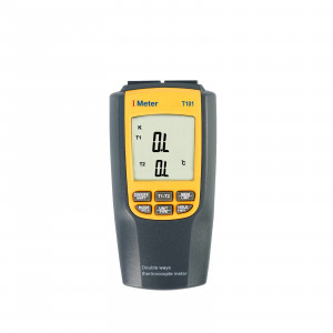 T101, Цифровой двухканальный термометр, термопары тип К, диапазон -200°С ... +1300°С