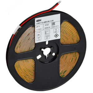 Лента LED 5м COB-480LED 11Вт/м IP20 8мм 24В 6500К IEK LSR11-2-480-20-1-05