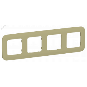 FLITE ARTISTIC Рамка 4-местная РУ-4-А-ФлО оливковый IEK FI-M42-31-20-K26