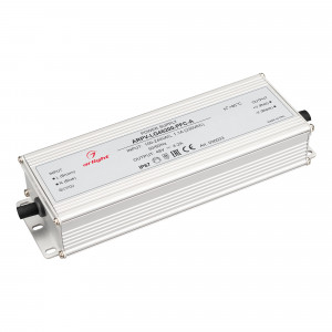 Блок питания ARPV-LG48200-PFC-A (48V, 4.2A, 200W) 030033, Источник напряжения с гальванической развязкой для светодиодных изделий. Входное напряжение 100-240 VAC. Выходные параметры: 48 В, 4.2 А, 200 Вт. Встроенный PFC >0.9. Герметичный алюминиевый корпус IP 67. Рабочая температура -40…+70C?. Габаритные размеры