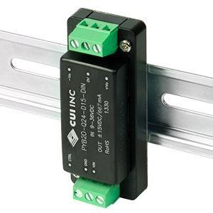 PYB20-Q48-S12-DIN, Преобразователи постоянного тока в постоянный с изоляцией Isolated DC-DC Cnvrt