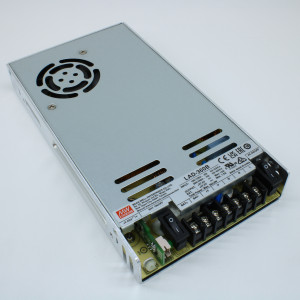 LAD-360B, AC-DC с функцией заряда АКБ, 358.8Вт, вход 90…132/180…264В AC, 47…63Гц /240…370В DC, вых1: 27.6В(21.6…29В)/11.5A, вых2: 27.6В/1.5A (заряд), изоляция 3000В AC, в кожухе 215х115х30мм, -20…+60°С, состояние по TTL