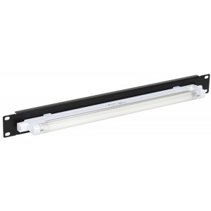 19" осветительная панель, 1U, с ручным вкл., черная LE05-1U1