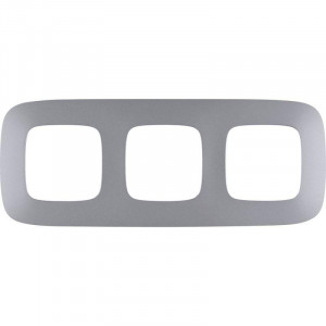 Рамка 3-м Valena Allure универсальная алюм. Leg 754393