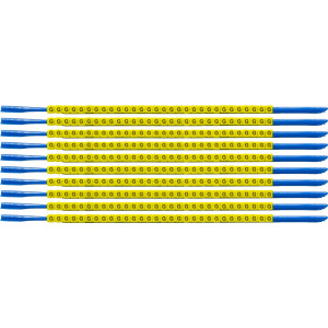 brd333016, SCNG-07-G клипсы жёлтые, 300шт/упак, для провода 1,9-2,4мм диаметра, легенда G