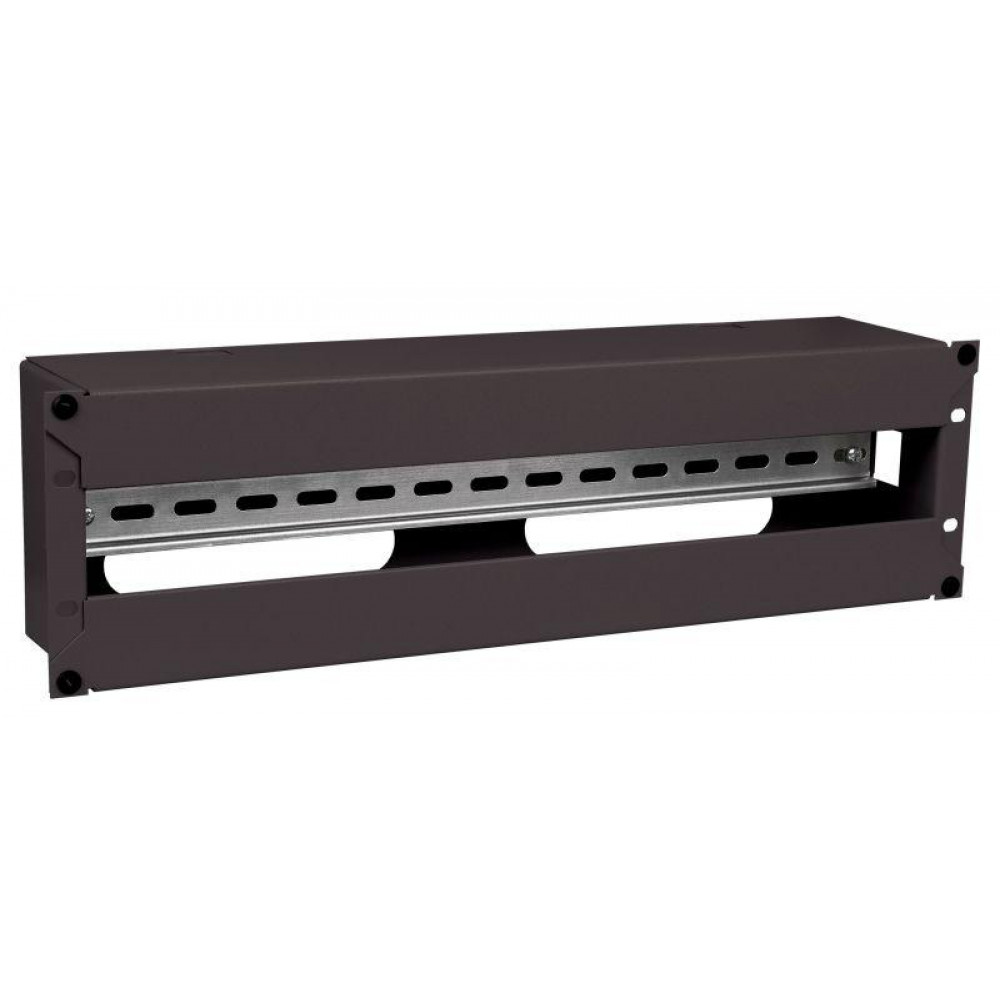 Изображение товара Электрораспределительная панель 3U с DIN-рейкой черная EDP05-3U22M