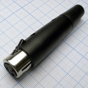 CANNON 51 3F, Аудио разъём XLR - розетка кабельная, 3 контакта, цвет - чёрный