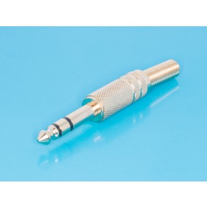 AUD-22, Штекер аудио 1/4" стерео, металлический корпус