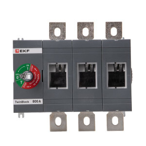 Рубильник 3п 800А без рукоятки управления TwinBlock PROxima tb-s-800-3p