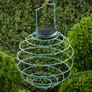 ERASF024-28 Садовый подвесной светильник Спираль на солнечной батарее, 16 см (24/576) Б0044235