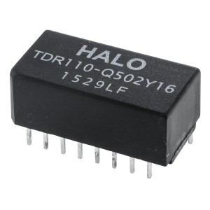 TDR110-QE10AWLF, Трансформаторы звуковой частоты / сигнальные трансформаторы RJ45 10/100 Sngl 5000V Iso