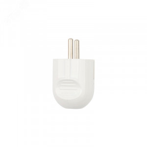 Вилка Евро прямая 16А с заземл. бел. 16-0732