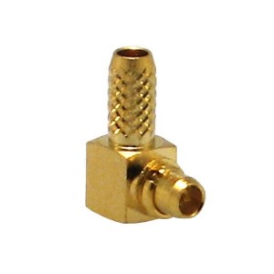 CONMMCX012-R178, РЧ соединители / Коаксиальные соединители MMCX Mal R Angle Cbl End Crimp-RG-178 Cbl